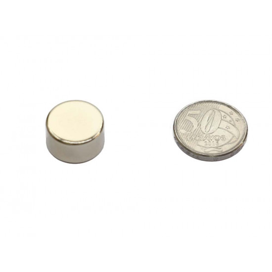 Ímã de neodímio 18x10 mm - 42H - 120ºC